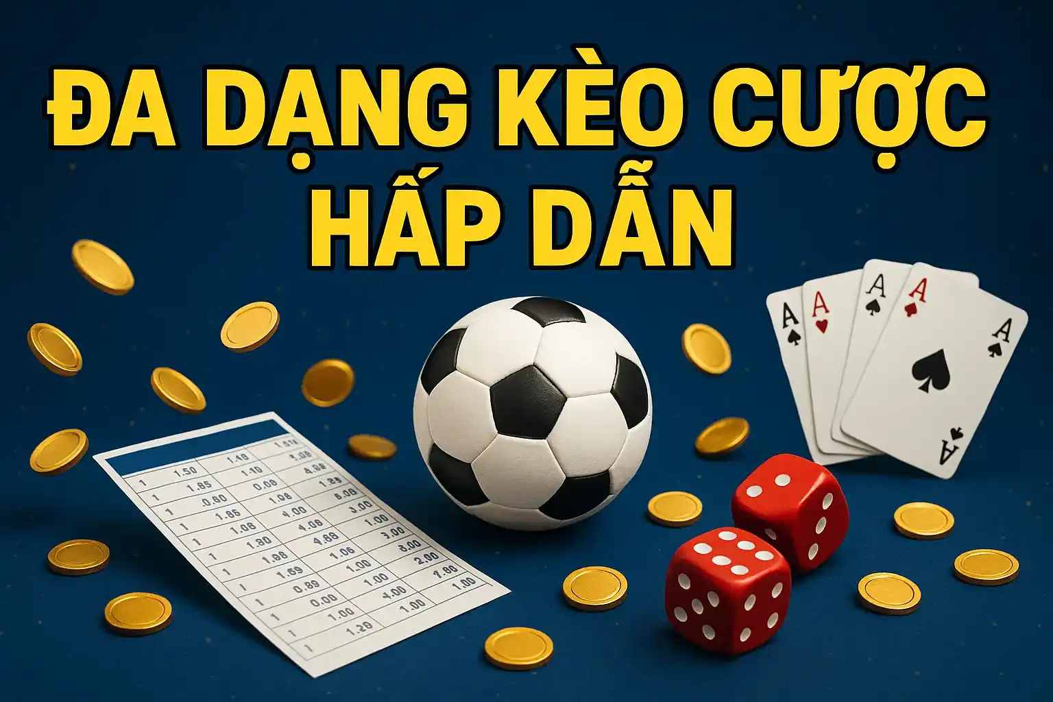 Đa dạng kèo cược hấp dẫn
